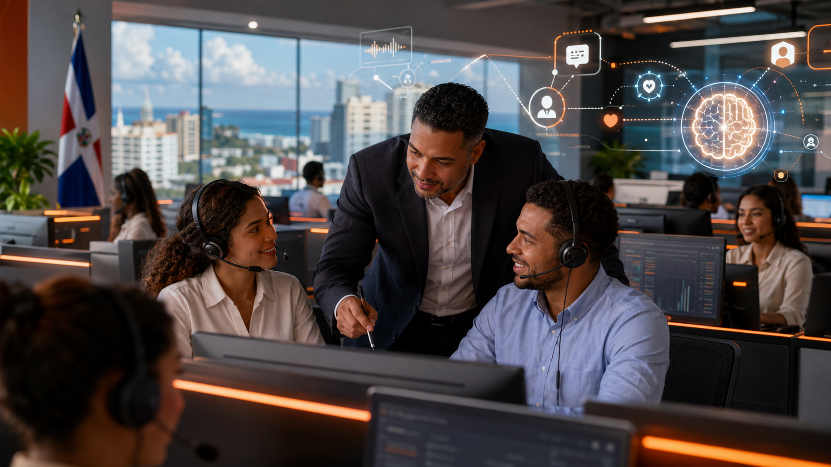 Equipo de servicios y atención al cliente