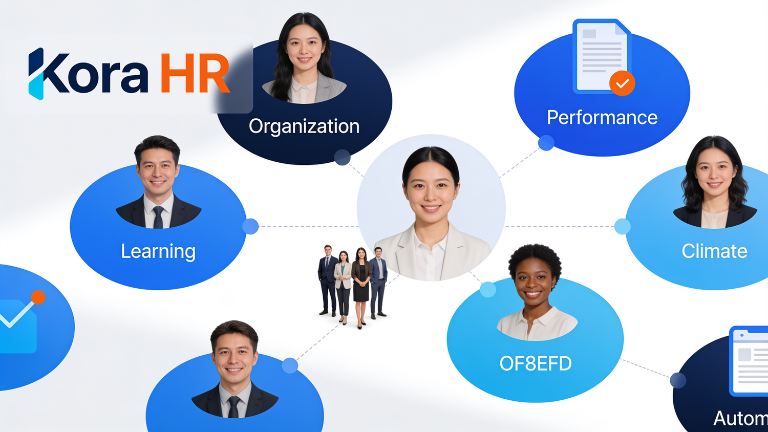 Visual conceptual de tecnología diseñada alrededor de las personas en Kora